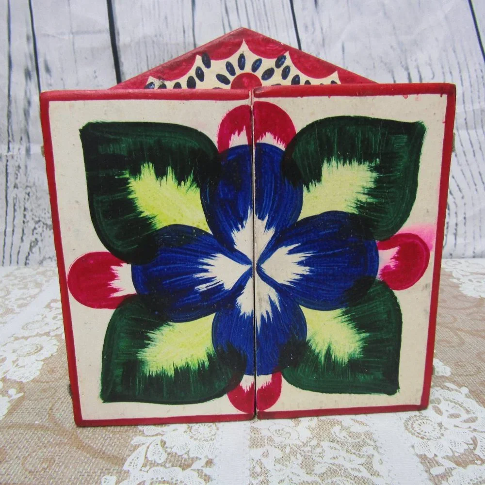 Vintage Angel Castro Retablo Folk Art - Picture 2 of 14